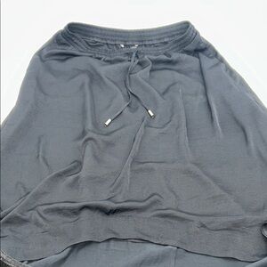 Banana Republic Black Midi Drawstring Skirt